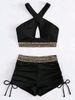 Damen Sexy High Waist Boxer Bikini Damen Badeanzug Hersteller Großhandel_voghion.com