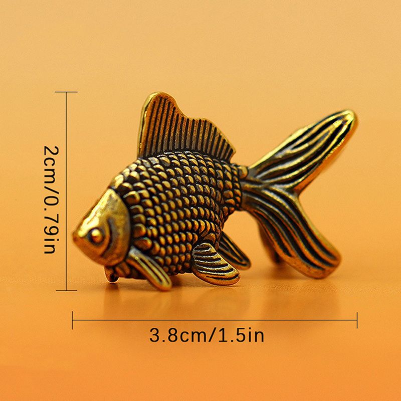 GoldfischFigurenRetroMessingGlücksbringerTierStatueOrnamentHeimdekoSchreibtischDekorationTeeHaustierNiedlichGeschenke_voghion.com