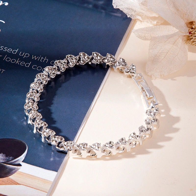 Minimalist Fashion Full Diamond Cuban INS Style Hip-Hop Trendy Personality Unisex Titanium Steel Bracelet_voghion.com