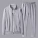 Middle-aged Men's Sports Suit Spring And Autumn Two-piece Loose Fit Casual Cardigan Tracksuit For Dad_voghion.com