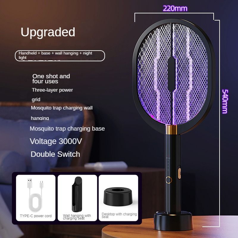 Mosquito Killer Anti Mosquitoes Electric Usb Killer Racket Fly Swatter Electric Traps Flies Insect Repeller Home Mosquito Lamp_voghion.com
