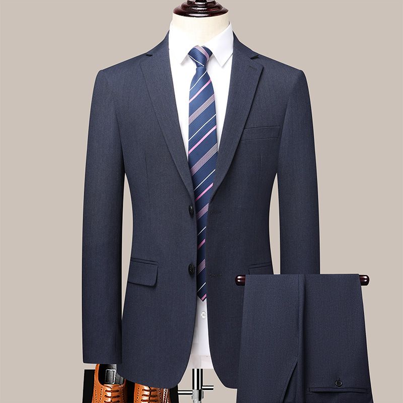 Men's Set For Work, Business, Leisure, Suit Jacket, Formal Attire, Groom's Wedding Jacket_voghion.com