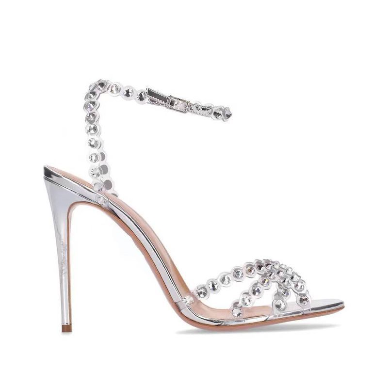 Damen sommer neue runde kappe PVC dünnen riemen dia verziert ein-riemchen high heel sandalen_voghion.com