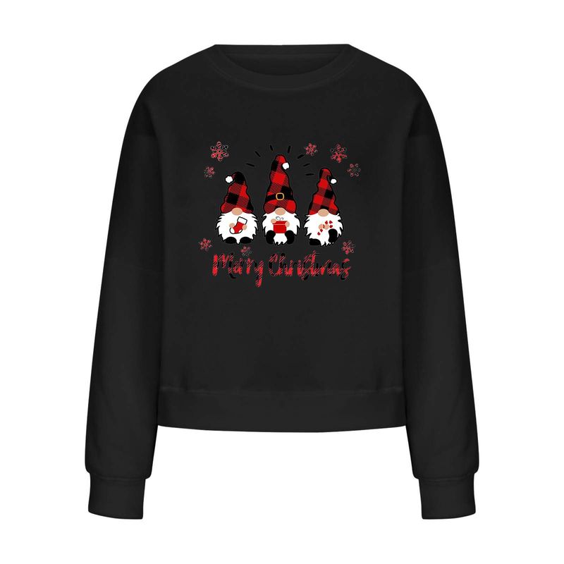 Christmas Women's clothing Autumn and Winter New Hot Selling Personalized Printed Sweaters Loose Large Size Women's Spot One Piece for Dropshipping_voghion.com