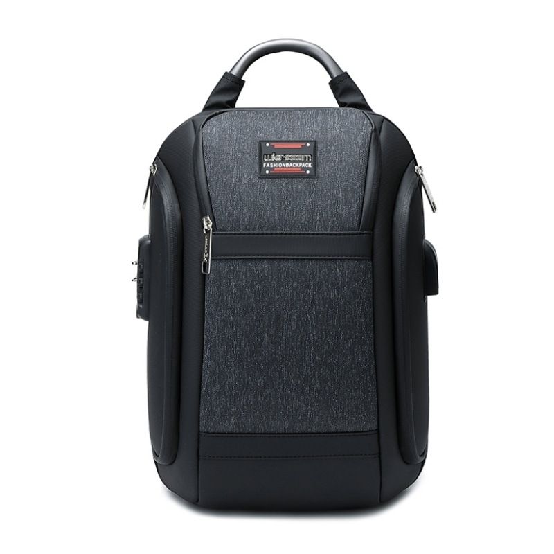 Large Capacity Anti-Theft Men's Backpack With Comfortable Air Cushion Straps, USB Charging Port, Water-Resistant For Business And Travel_voghion.com
