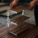 Outdoor Three-Layer Rack Solid Wood Foldable Portable Camping Folding Multi-Layer Multi-Function Storage Table_voghion.com