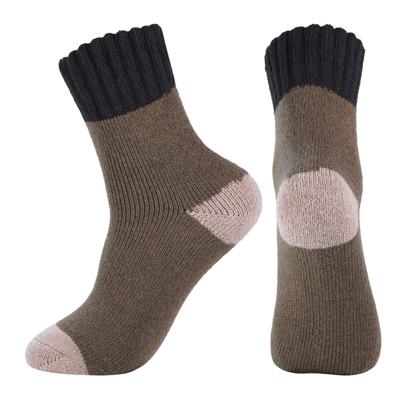 Merino Wool Hiking Running Autumn Winter Thickened Sports Outdoor Mid-Calf Socks_voghion.com