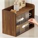 Desktop Rack Dining Table Holder Office Desk Small Dustproof Box Coffee Cup Storage Cabinet_voghion.com