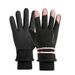 Ski Anti-Slip Fleece-Lined Thickened Warm Winter Cycling Touchscreen Water-Resistant Magic Tape Reflective Strip Gloves_voghion.com