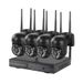 WiFi NVR PTZ-camerasysteem - 360° draadloos beveiligingssysteem voor buiten met bediening via mobiele app en kleurennachtzicht (pakket voor bewaking op afstand)_voghion.com