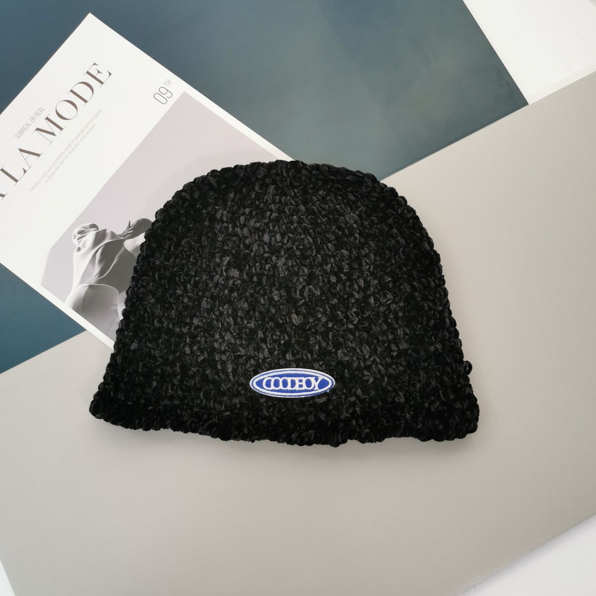 Herbst und Winter All Match Strickmützen aus Wolle Beckenhüte Kalte Hüte Trendy Fischerhüte für Frauen Große Kopfumfang Hüte Mode_voghion.com