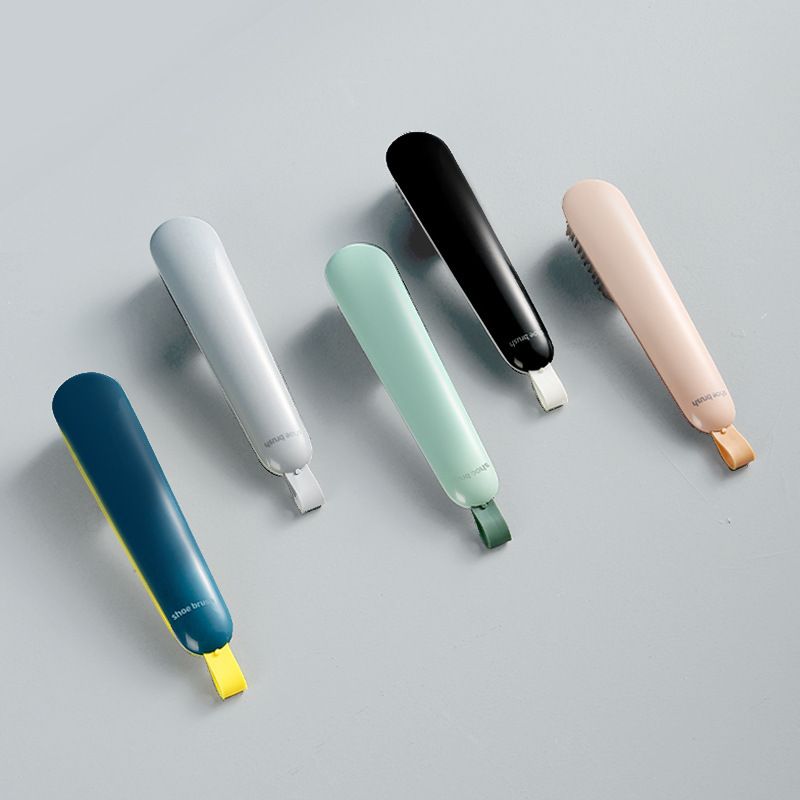 Cepillo de limpieza de zapatos de doble cara: cerdas suaves y firmes para una limpieza suave y profunda (mango de plástico, diseño compacto, uso multisuperficie)_voghion.com