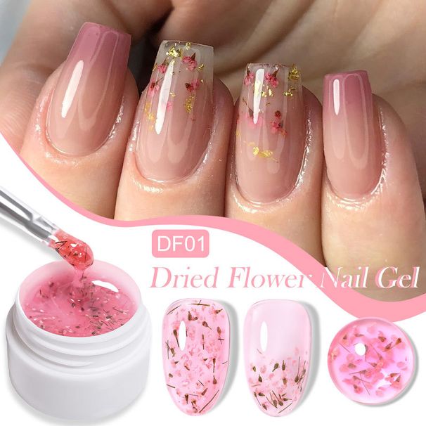 New Crystal Function Nail Gel - Dried Flower Gel In Transparent Fairy Series For Nail Art_voghion.com