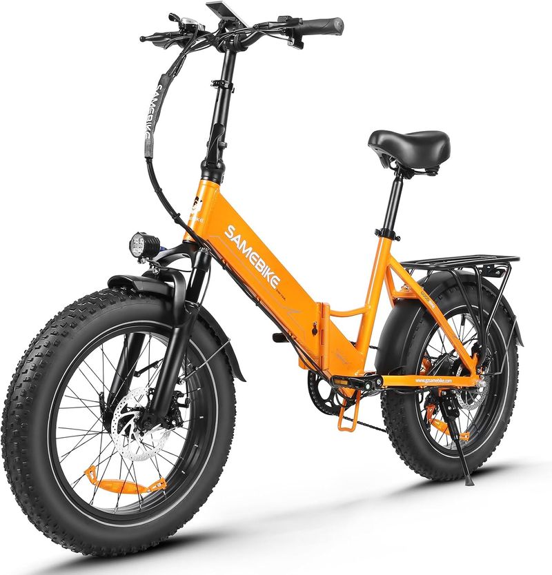 SAMEBIKE 20 inčni debeli električni bicikl Sklopivi bicikl 48 V\/13 Ah baterija, terenski brdski bicikl, način krstarenja može biti_voghion.com