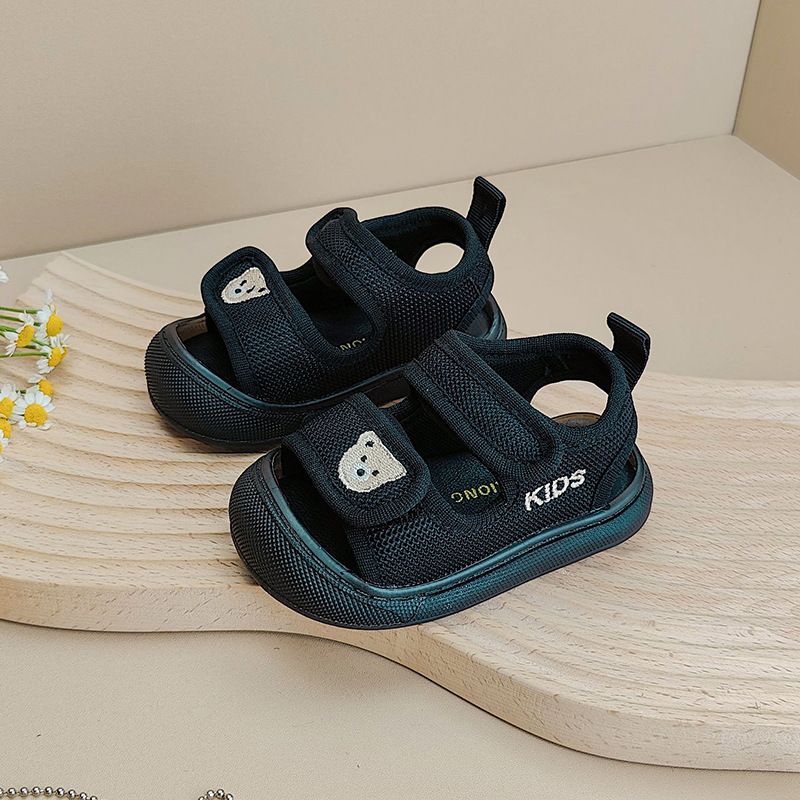 Mutter & Kinder Kinder geschlossene Zehenschuhe Kleinkindschuhe Sommer Antikollisions-Zehensandalen Mädchen Babyschuhe Jungen Mesh-Stoff-Babyschuhe_voghion.com