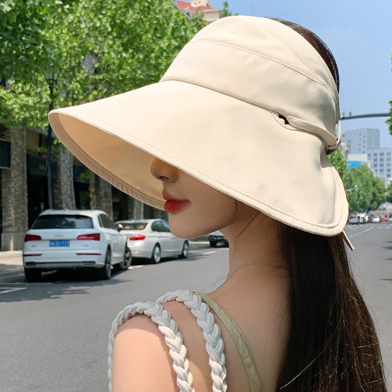 Cinghia a farfalla per l'estate, dolce e carino, grande cappello a cilindro Eave Sky, resistente ai raggi UV, cappello da sole pieghevole_voghion.com