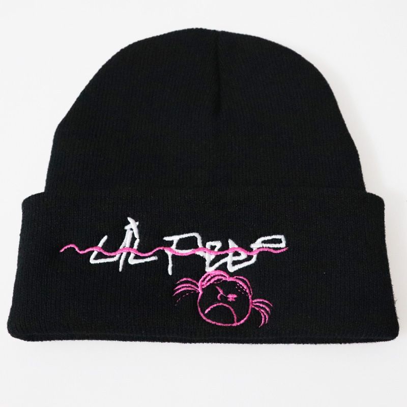Séiss Meedchen Skikapp Pulloverkapp Meedchen gestickte Strickkapp Love Lil Peep Schüler Wollkapp_voghion.com