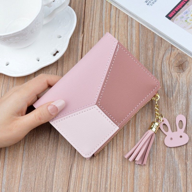 Tassel Wallet, Women's Zip Coin Purse, Large Capacity Card Holder_voghion.com