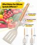 Spatola in silicone Chef Pro da 2 pezzi - Manico in legno resistente al calore_voghion.com