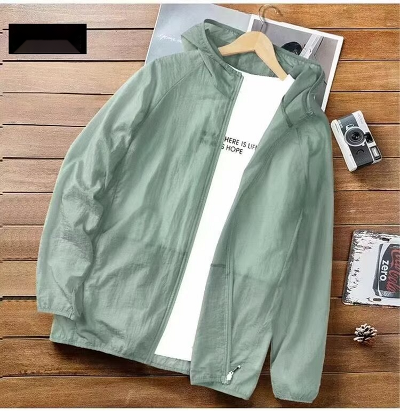 Sommer-Sonnenschutzkleidung für den Außenbereich für Männer und Frauen, Windjacke, atmungsaktiv und kühl, langärmelige UV-Schutzkleidung_voghion.com