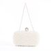 Simple Style Women's Handheld Pearl Evening Bag For Banquets And Parties With Clasp Portable Handbag_voghion.com