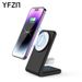 Supporto verticale per caricabatterie wireless magnetico due in uno adatto per telefono cellulare magnetico Apple Ricarica wireless veloce da 15 W_voghion.com