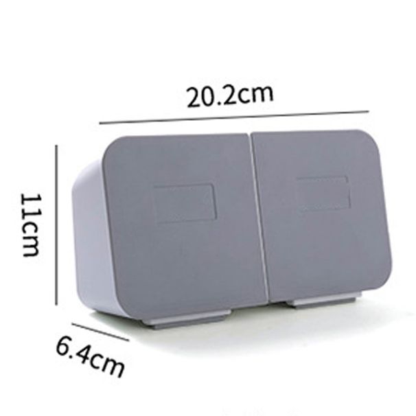 Badezimmer-Organizer, Aufbewahrung für Wattepads, Wattestäbchenhalter aus Kunststoff, Wandhalterung für Tampons, Wattestäbchenhalter, Kosmetik-Organizer_voghion.com