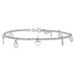 Sterling Silver Rhodium-plated Hearts 9in Plus 1in Ext. Anklet_voghion.com