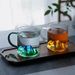 Retro Landscape Glass Cup - Mt. Fuji Inspired Double-Wall Design Heat-Resistant For Tea Whiskey & Cold Brew (350ml Artistic Drinkware)_voghion.com