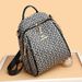 New women's casual fashion high sense travel canvas small backpack versatile book bag_voghion.com