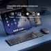 Heiß verkaufte dreifach gefaltete Tastatur, kabellos-Bluetooth-faltbare kleine Tastatur, geeignet für Desktop-Computer, Laptop-Tastaturen, Maus-Sets_voghion.com