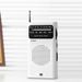 Radio analogica AM FM a banda completa alimentata a batteria, lettore radio compatto AUX da 3,5 mm con antenna telescopica per corsa e campeggio_voghion.com