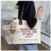 Canvas New Style For Female College Students, Class Book Tote Bag, Fashionable Large Capacity Crossbody Shoulder_voghion.com