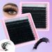 Faux cils naturels épais et recourbés, petits et pratiques, tige noire, doux, grappe unique, cils segmentés_voghion.com