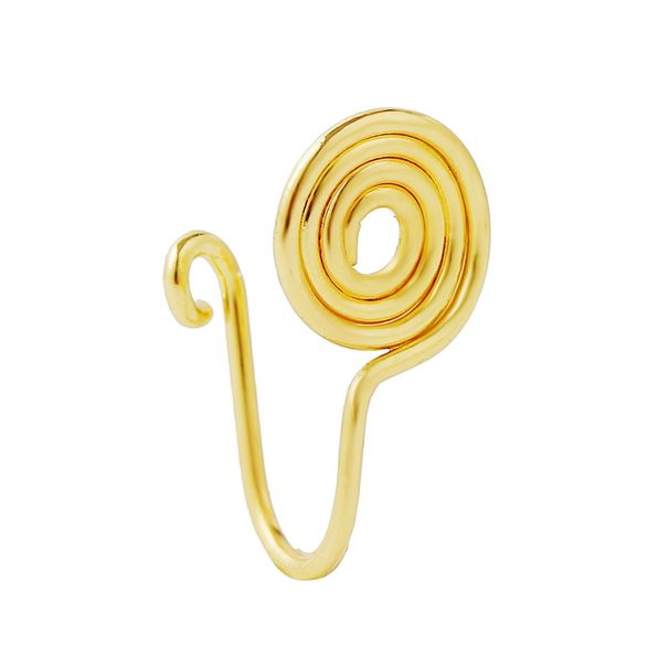 Orecchini piercing gratuiti con personalità africana per donna Anello per il naso fatto a mano retrò Set di unghie finte a forma di U_voghion.com