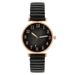 Fashion Leaf Dames Dames Digitaal Student Elastiek Band Quartz Horloge_voghion.com