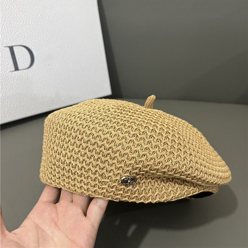 Hot Sale Women Beret Fashion Plain Octagonal Newsboy Retro Internet Celebrity Ladies Painter Tour Cap Breathable Sunscreen Hats_voghion.com