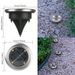 Luci solari da giardino, impermeabili, a LED, per esterni, per l'illuminazione di vialetti, cortili e patii - Bianco caldo/bianco freddo (opzioni 1/4/8 LED)_voghion.com