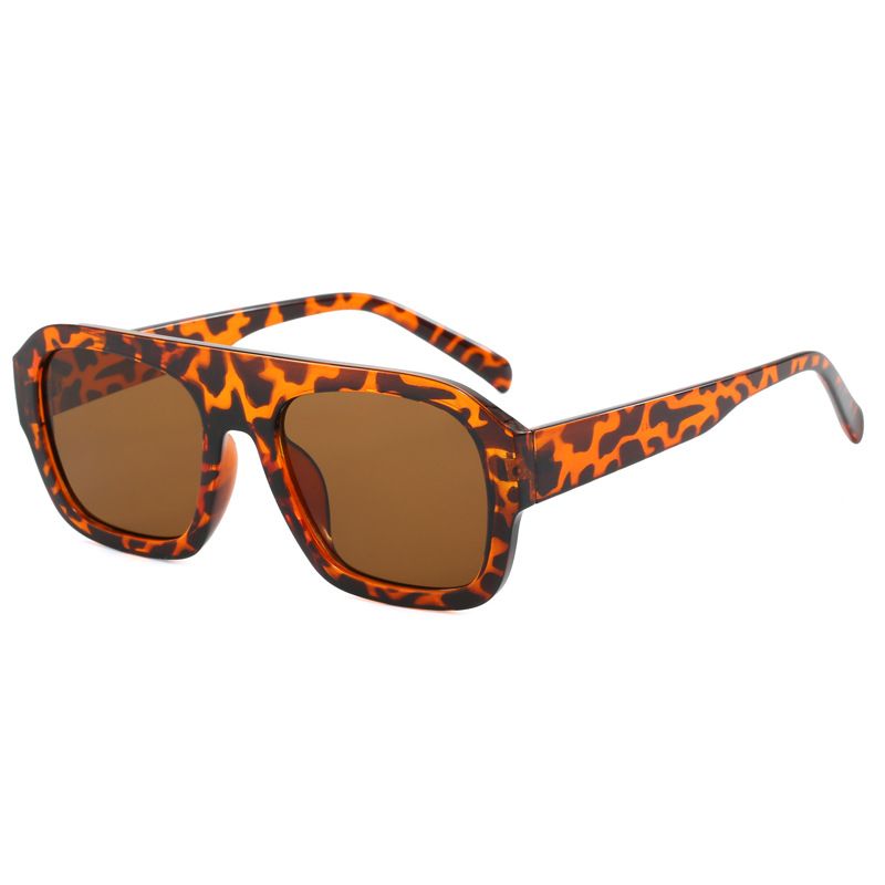 Men's Sunglasses New Style Personality Sunglasses Single Beam Large Frame Square Sunglasses Sunglasses Women Ins Same Style_voghion.com