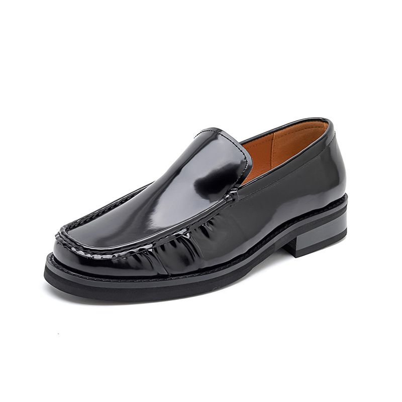 Le Fu Britischer Stil One Step Casual Business Formal Leder Herren Set Füße Bean Schuhe 66670-R_voghion.com