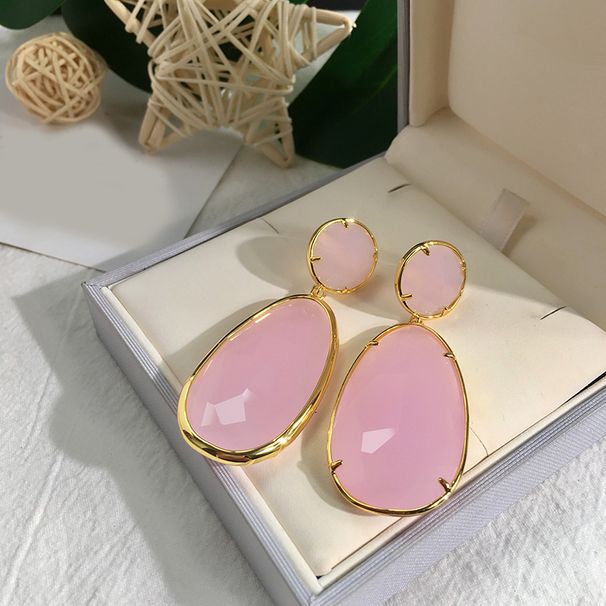 Women's Jewelry Original Emerald Green Earrings Gold And Emerald Double Layer Design Eye Catching And Versatile Online Store Purchase Selected Jewelry_voghion.com