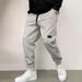 Men's Solid Color Casual Jogger Pants - High Street Retro Style Elastic Cuff Sweatpants For Urban Fashion (Multiple Colors & Sizes)_voghion.com