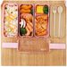 900 ml 3-lagige Bento-Box, umweltfreundliche Lunchbox aus Weizenstroh, mikrowellengeeignet, Neuheit 2019_voghion.com