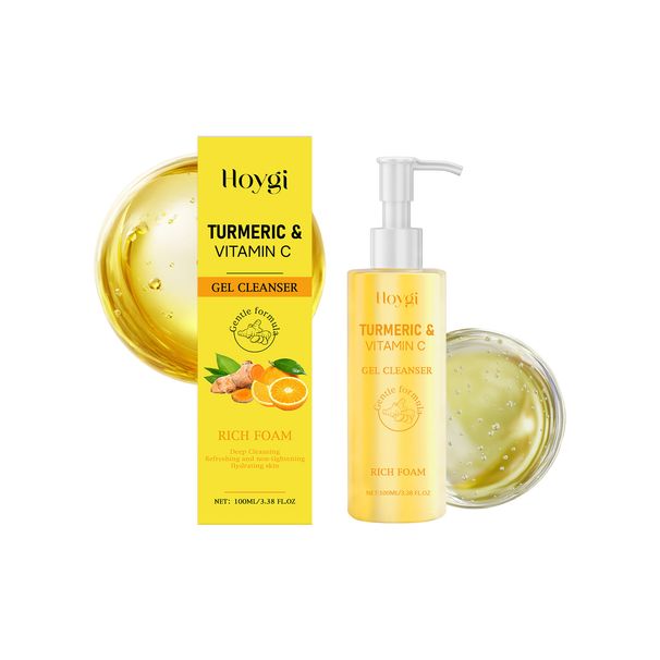 HOYGI Turmeric Cleanser Refreshing Moisturizing Hydrating Nourishing-Friendly Delicate Gentle Care Cleansing Facial_voghion.com