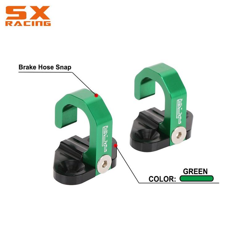 Guida supporto morsetto cavo tubo freno posteriore per Kawasaki KX 80 85 100 125 500 KLX 250S 250SF 250R 230R 300R 650R KDX 250_voghion.com