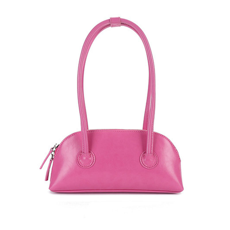 New Women's Spring/Summer Candy Color Underarm Wrap with Oil Wax Skin Method Stick Bag, Small and Versatile Handheld Bag_voghion.com