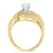 14KT Two-Toned Gold Marquise, Baguette and Round Cut Diamond Bypass Ring (1 cttw, H-I Color, SI1-SI2 Clarity) ()_voghion.com