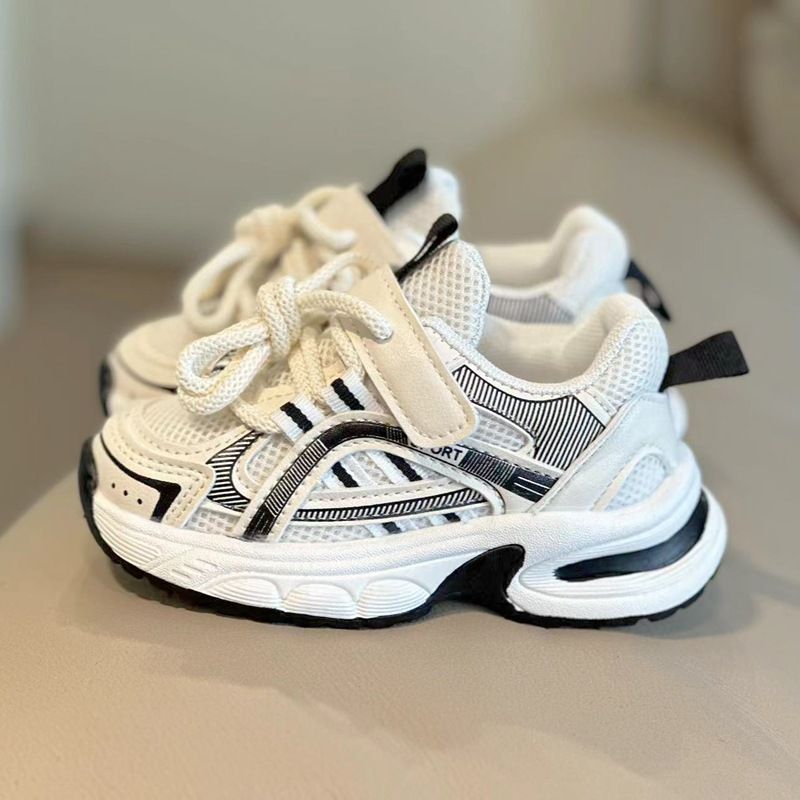 2025 Frühling und Herbst Neue Kinder Sport Jungen Atmungsaktive Mesh Mädchen Baby Schuhe, Papas Schuhe_voghion.com