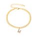 New Simple Versatile Shiny Inlaid Diamond Large English Letter Anklet Trendy Foot Jewelry_voghion.com
