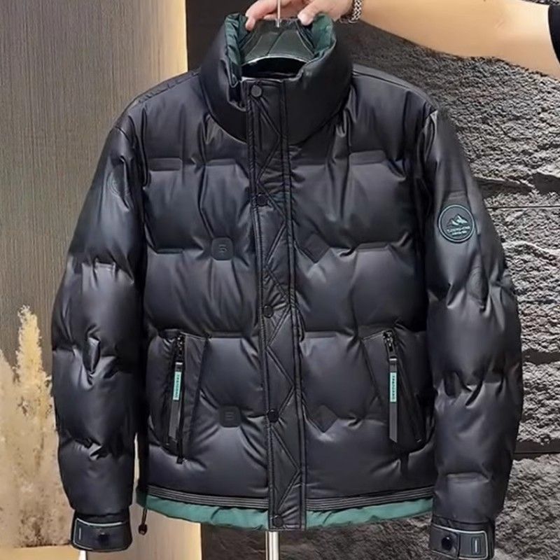 Herrenbekleidung Seiden-Baumwolljacke Herren Wintertrend Brandneue lässige warme Kapuzenjacke aus Seiden-Baumwolle_voghion.com